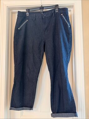 Ashley Stewart Dark Blue Cropped Jeans